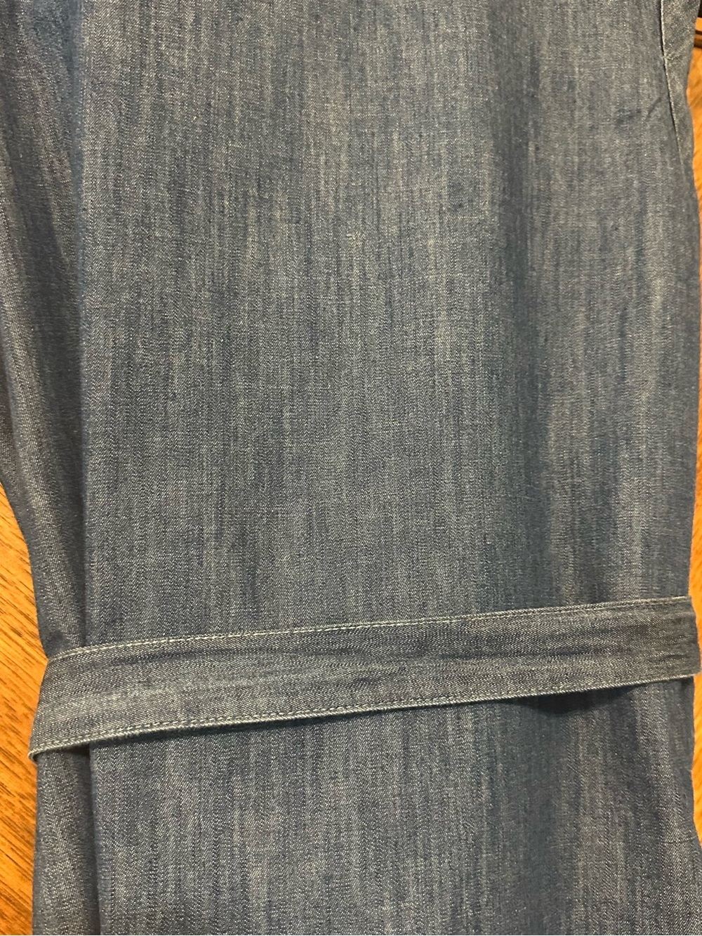 Universal Thread Chambray Denim Shirt Dress Belted Sleeveless M - Picture 14 of 15
